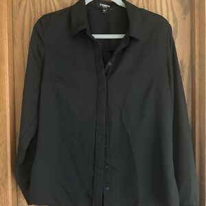 Express Black Portofino Button Down Shirt